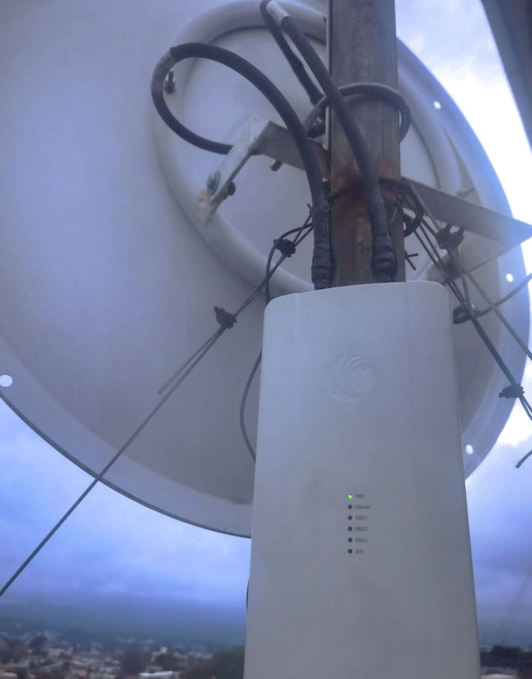 NPX3 + AirFiber 5XHD · 112 km
