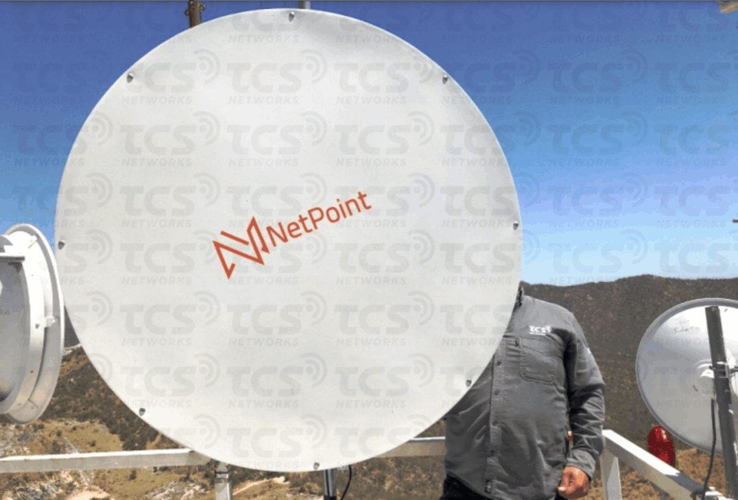 Enlace 95 km · Throughput ~1 Gb (NPTR3 + B5C) — captura 4
