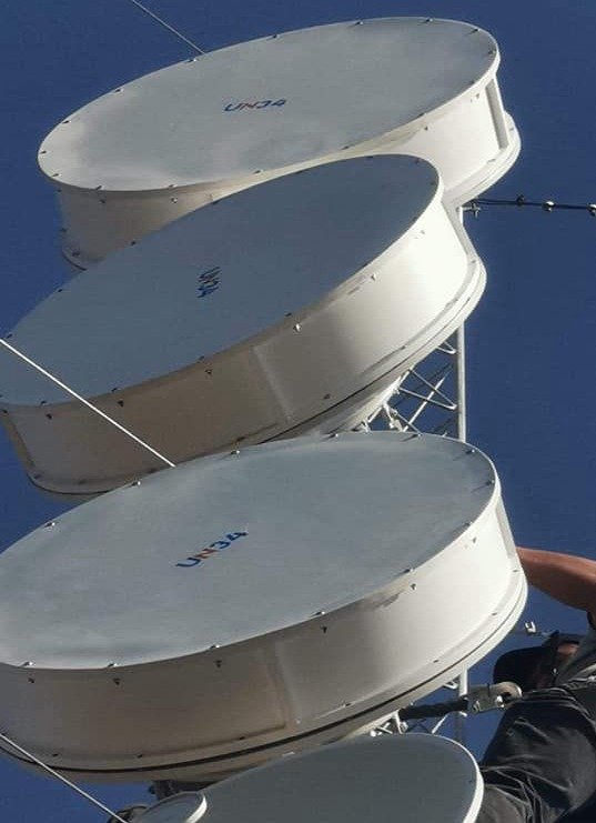 Armaduras UN34 vs ruido Ubiquiti · 105 km — captura 3