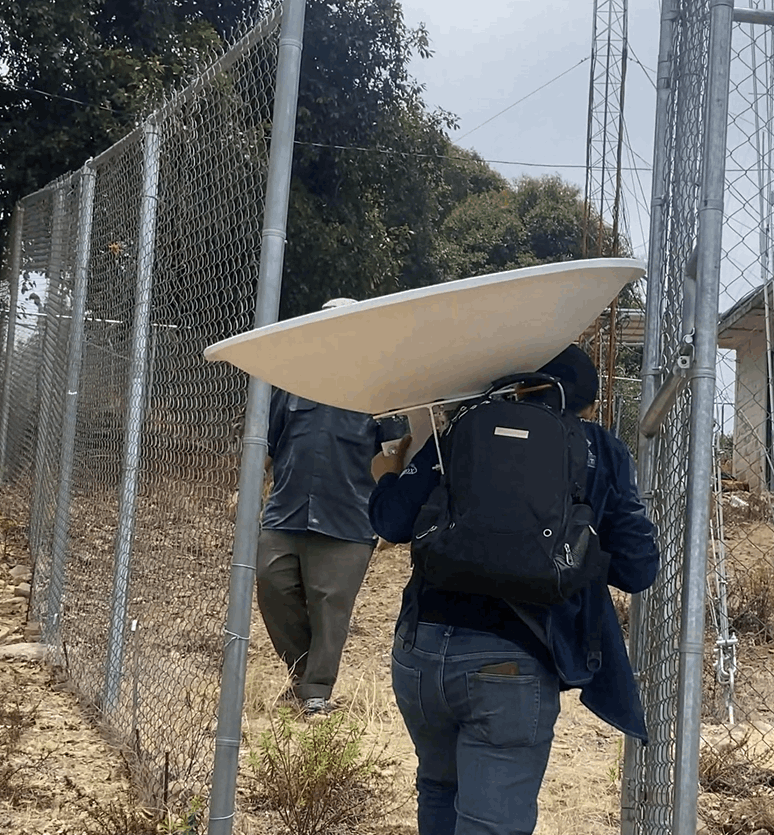NP6 silenciando ruido 7 GHz · 27.7 km — captura 1