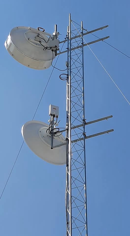 PTP 550 + NPX2 · ~55 km y alta inmunidad al ruido — captura 10